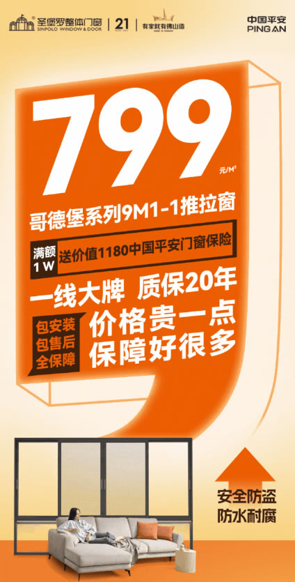 圣堡罗大额补贴门窗焕新！以旧换新进小区·全国楼盘专场团购会火热开启！